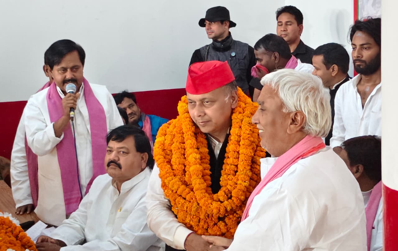 सपा नेता रोहित पांन्डेय का ऐतिहासिक स्वागत, कार्यकर्ताओं में दिखा जबरदस्त उत्साह